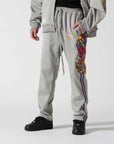 MAYO CHAOS EMBROIDERY Track Pants - GRAY