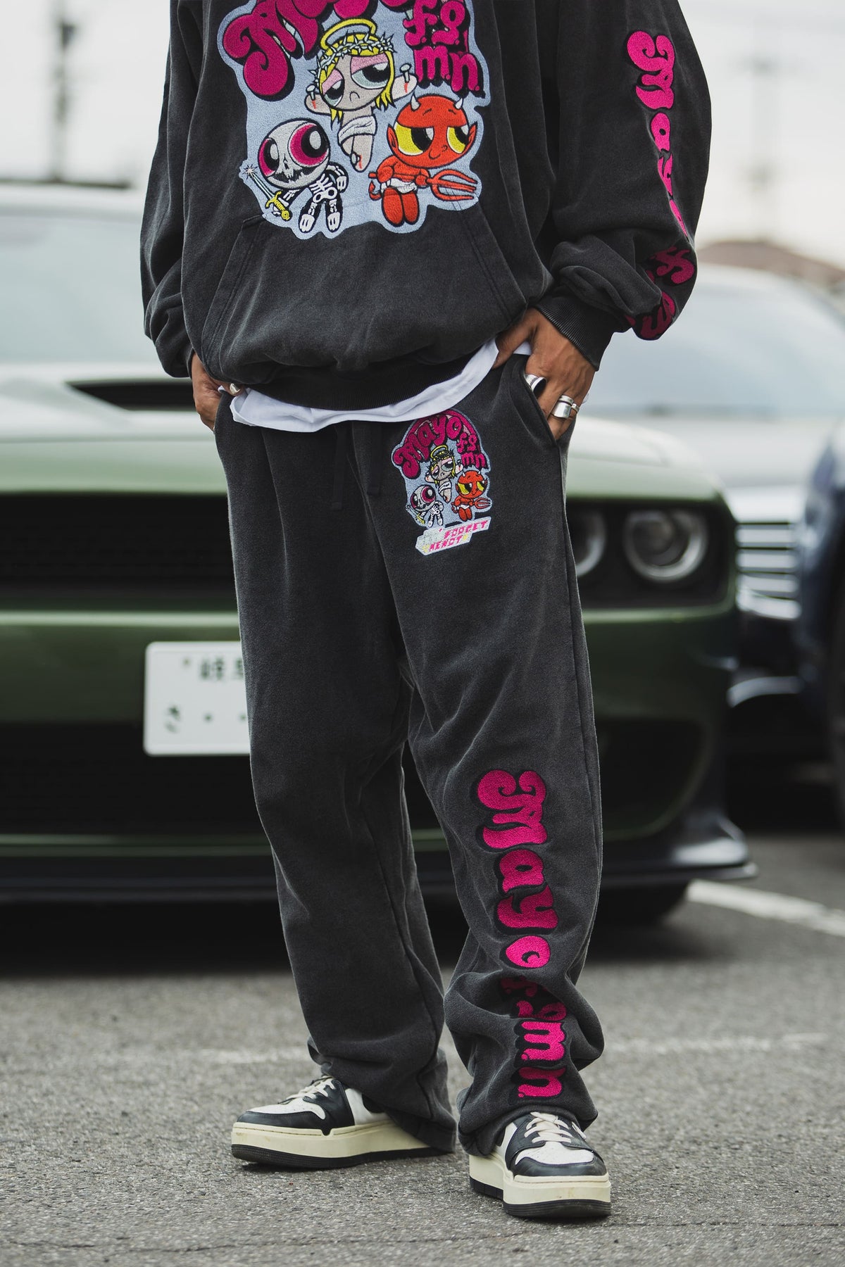 POWERPUFF MAYO EMBROIDERY SWEAT PANTS