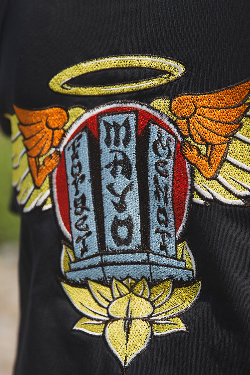 FORGET ME NOT EMBROIDERY ZIPUP HOODIE