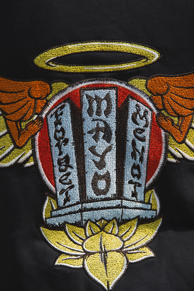 FORGET ME NOT EMBROIDERY ZIPUP HOODIE