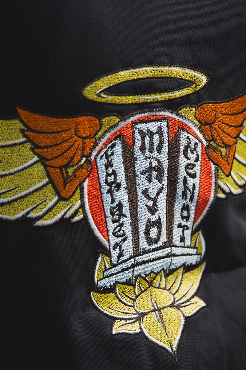 FORGET ME NOT EMBROIDERY ZIPUP HOODIE