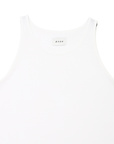 MAYO LAYERED Plain TANK TOP -WHITE