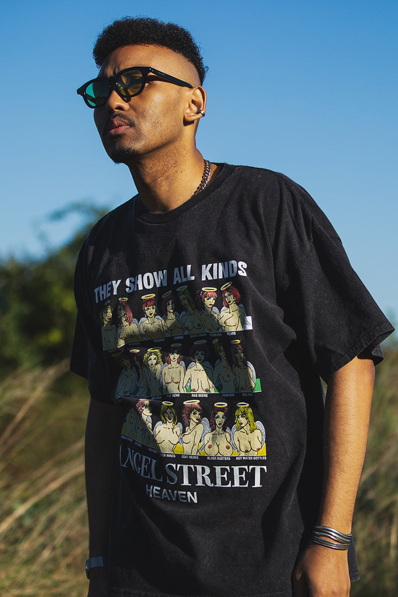 ANGEL STREET PRINT SHORT SLEEVE TEE