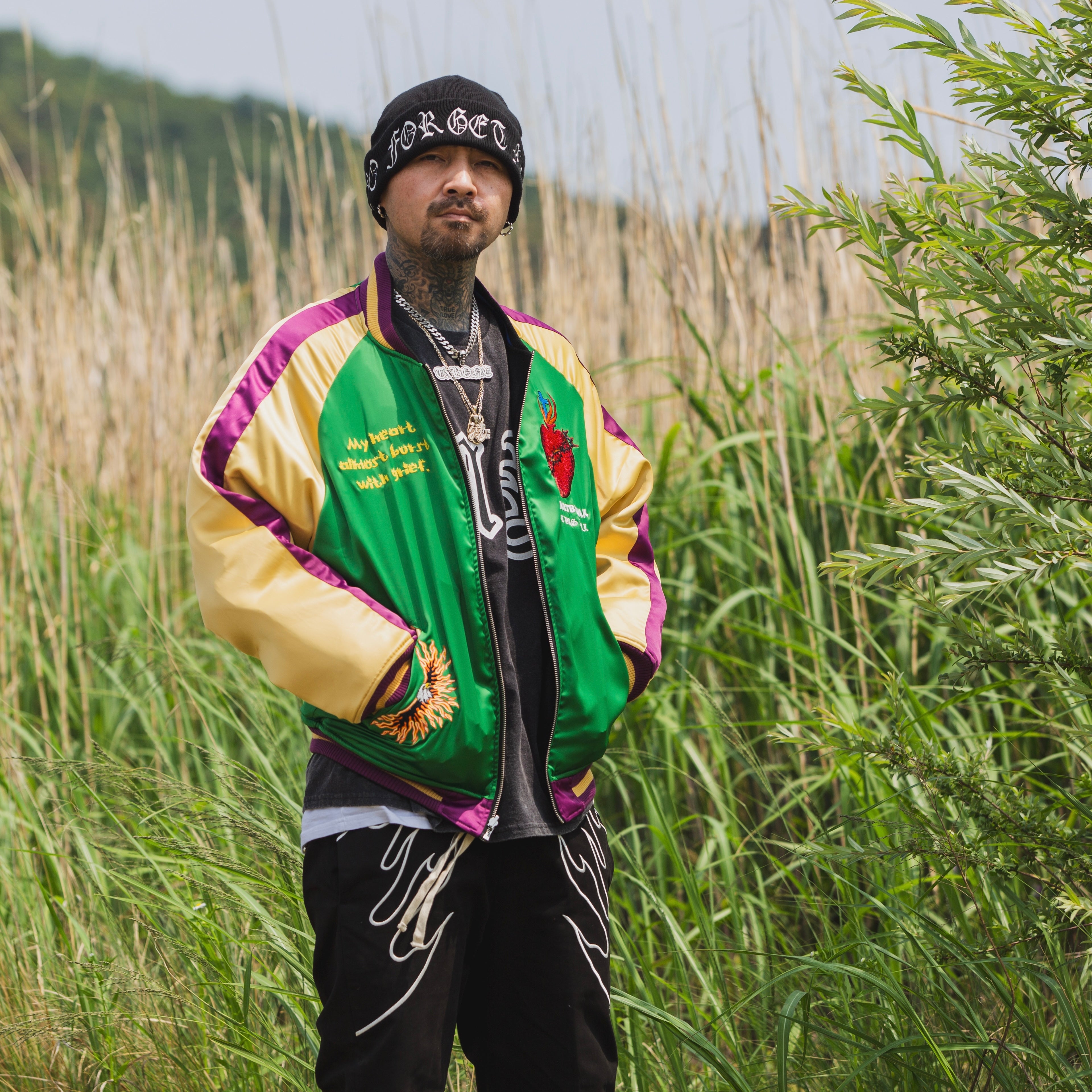 ジャケット・アウター MAYO / REVERSIBLE SOUVENIR JACKET MAYO FIRE Embroidery Reversible Souvenir Jacket