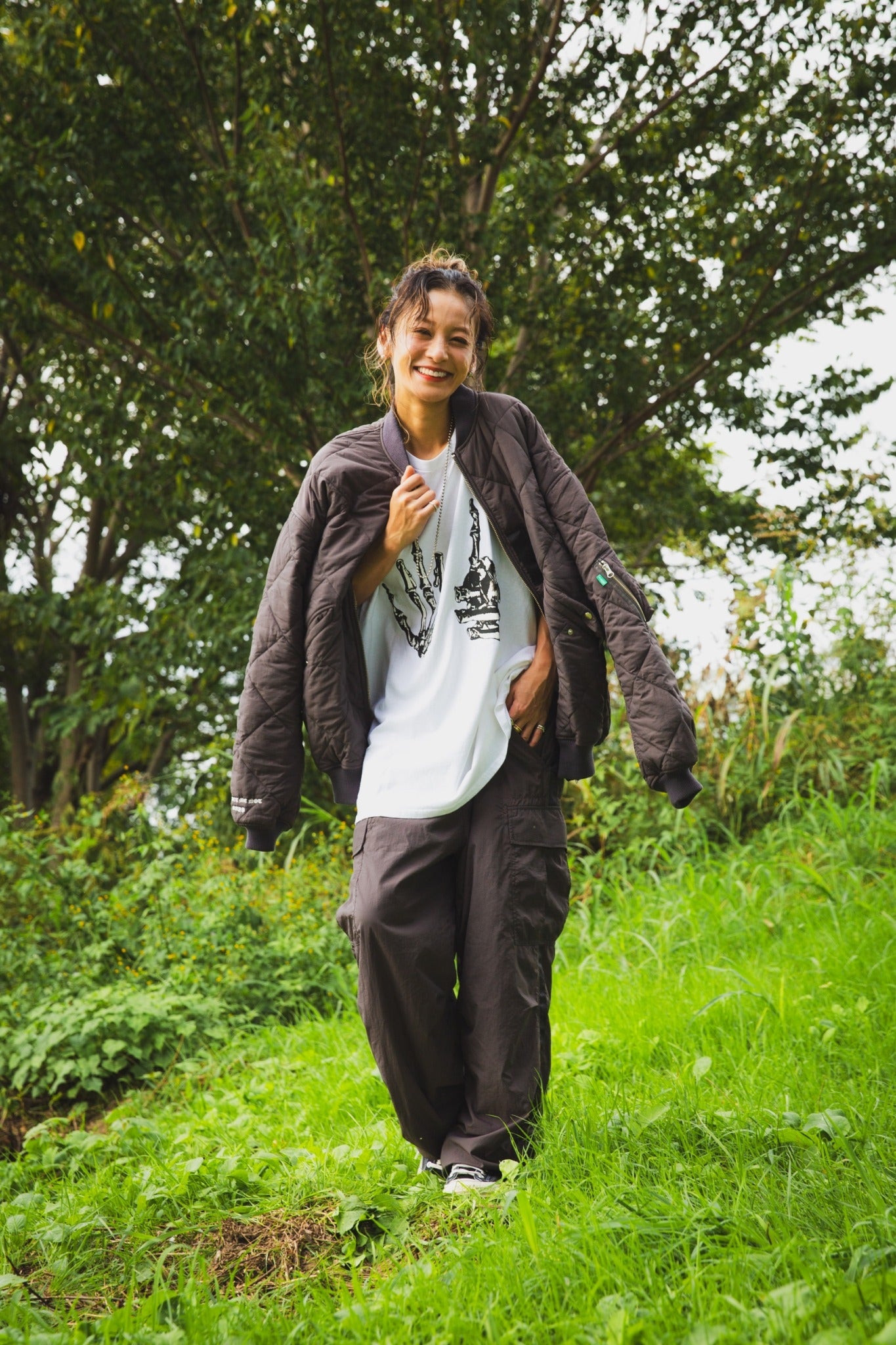 EAGLE EMBROIDERY NYLON JKT – MAYO