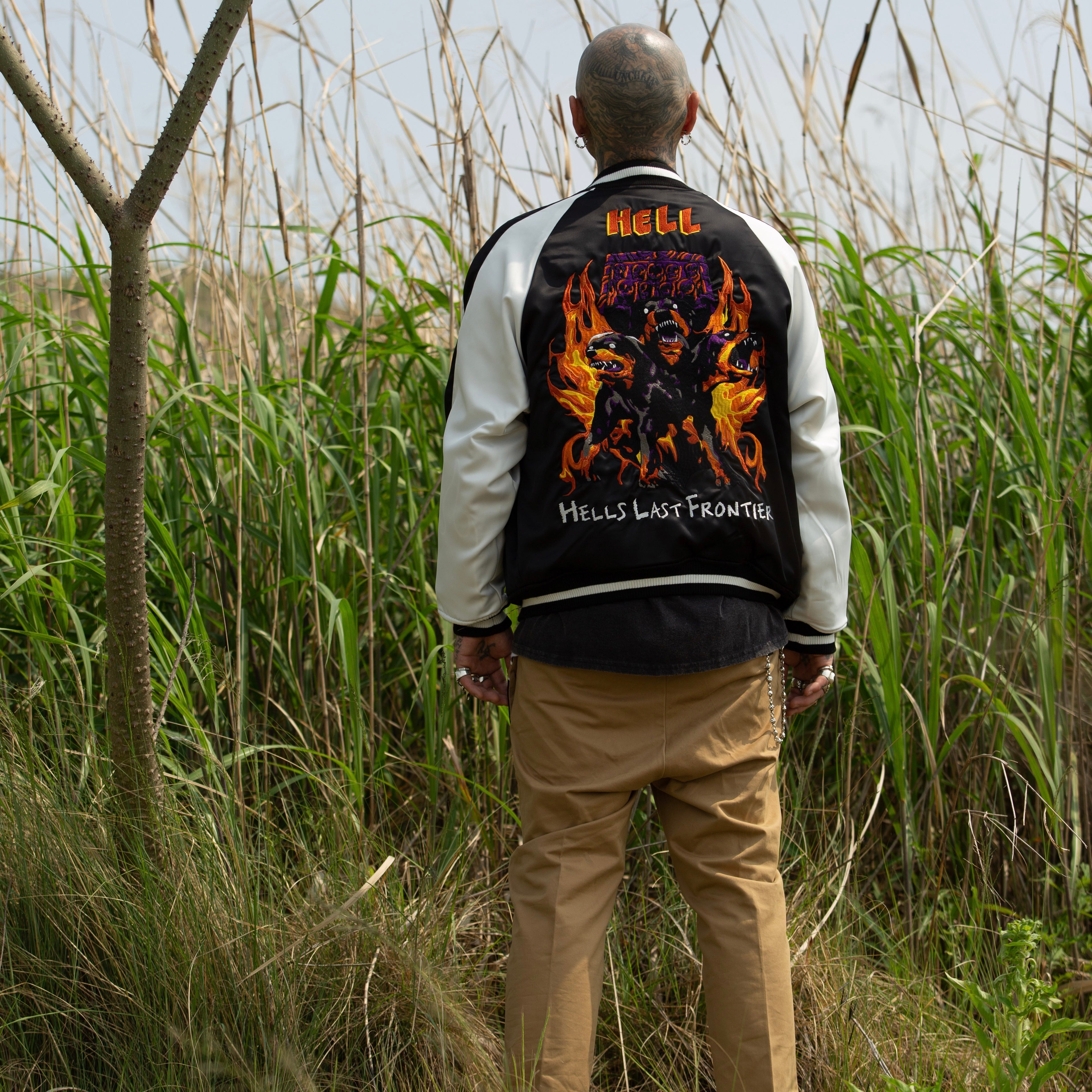 MAYO FIRE 刺繍リバーシブルスーベニアジャケット