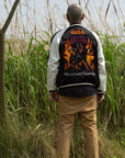 MAYO FIRE Embroidery Reversible Souvenir Jacket - OLIVE × BLACK