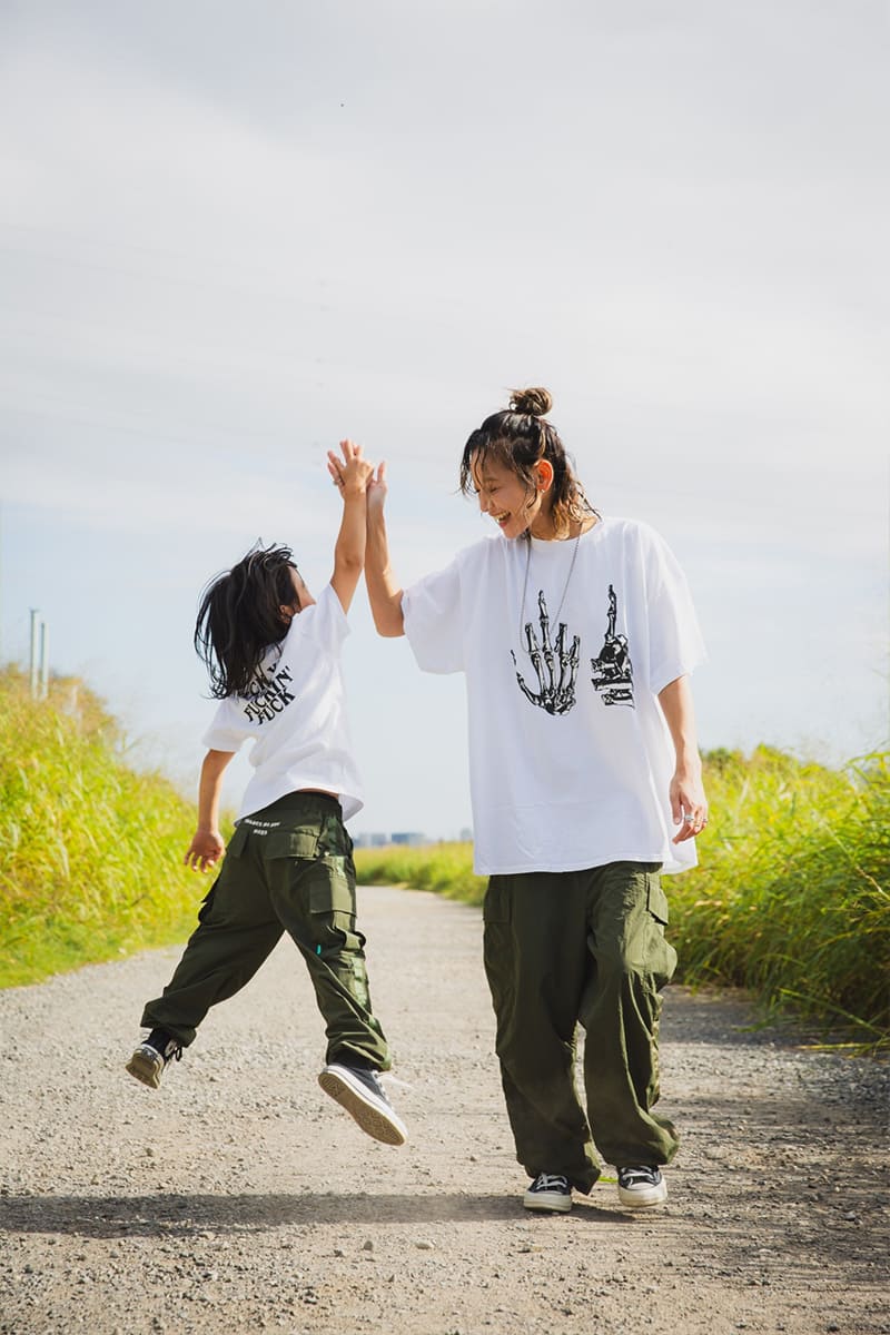 【KIDS】FGMN MAYO EMBROIDERY NYLON CARGO PANTS - OLIVE