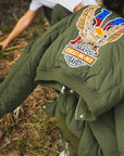 【KIDS】EAGLE  EMBROIDERY NYLON JKT -   OLIVE