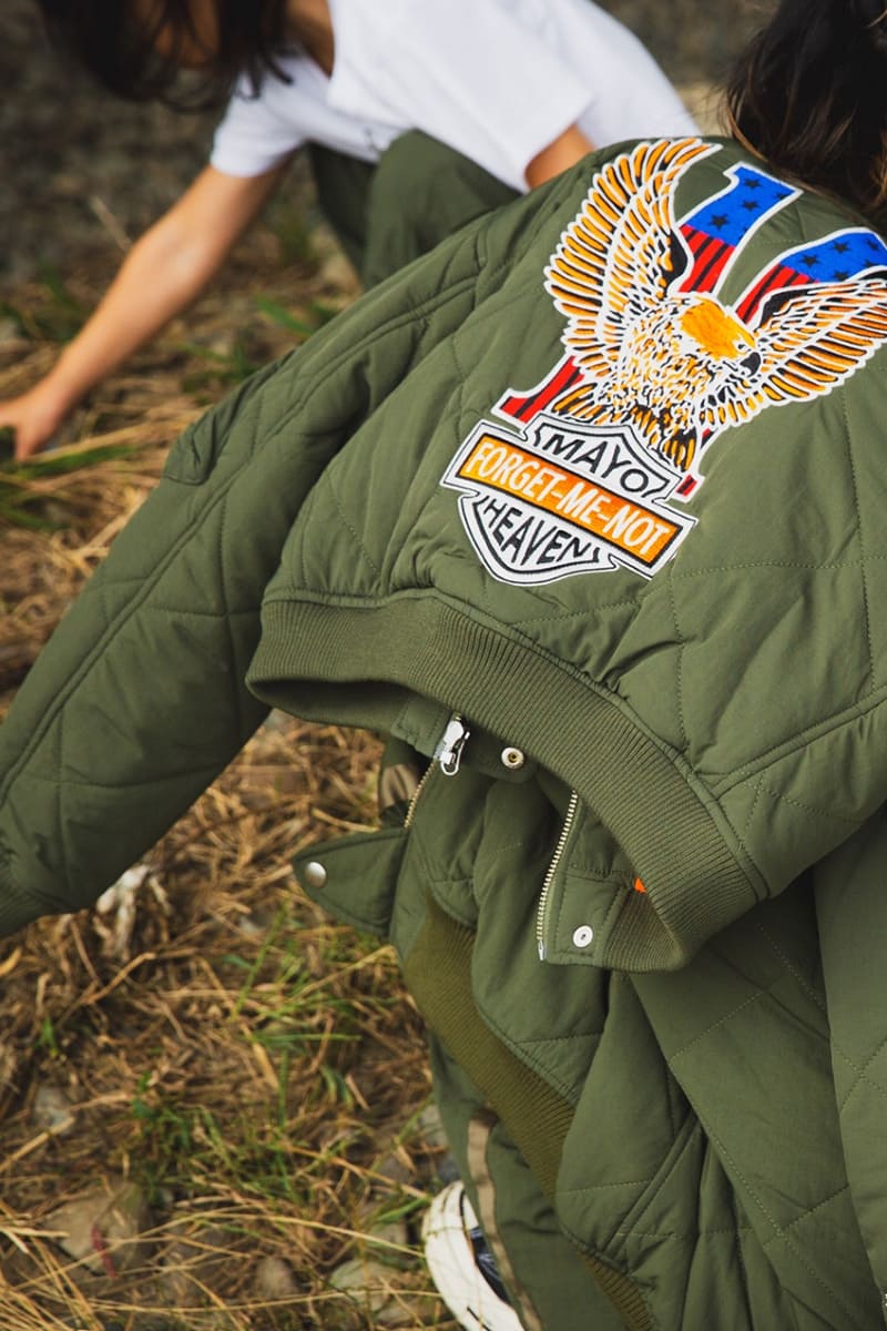 【KIDS】EAGLE  EMBROIDERY NYLON JKT -   OLIVE