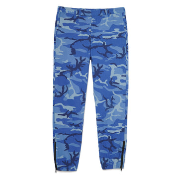 Forget me not Camo embroidery Lounge pants - BLUE