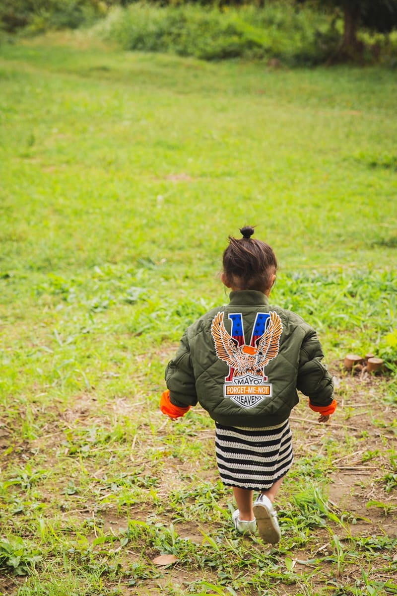 【KIDS】EAGLE  EMBROIDERY NYLON JKT -   OLIVE