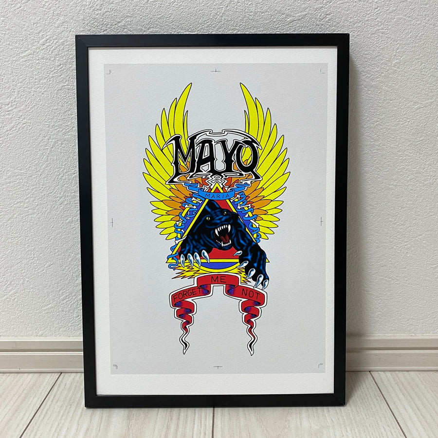 MAYO graphic art with frame - A4 size - 001