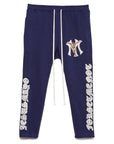 MAYO JESUS Embroidery Side Snap Lounge pants - NAVY