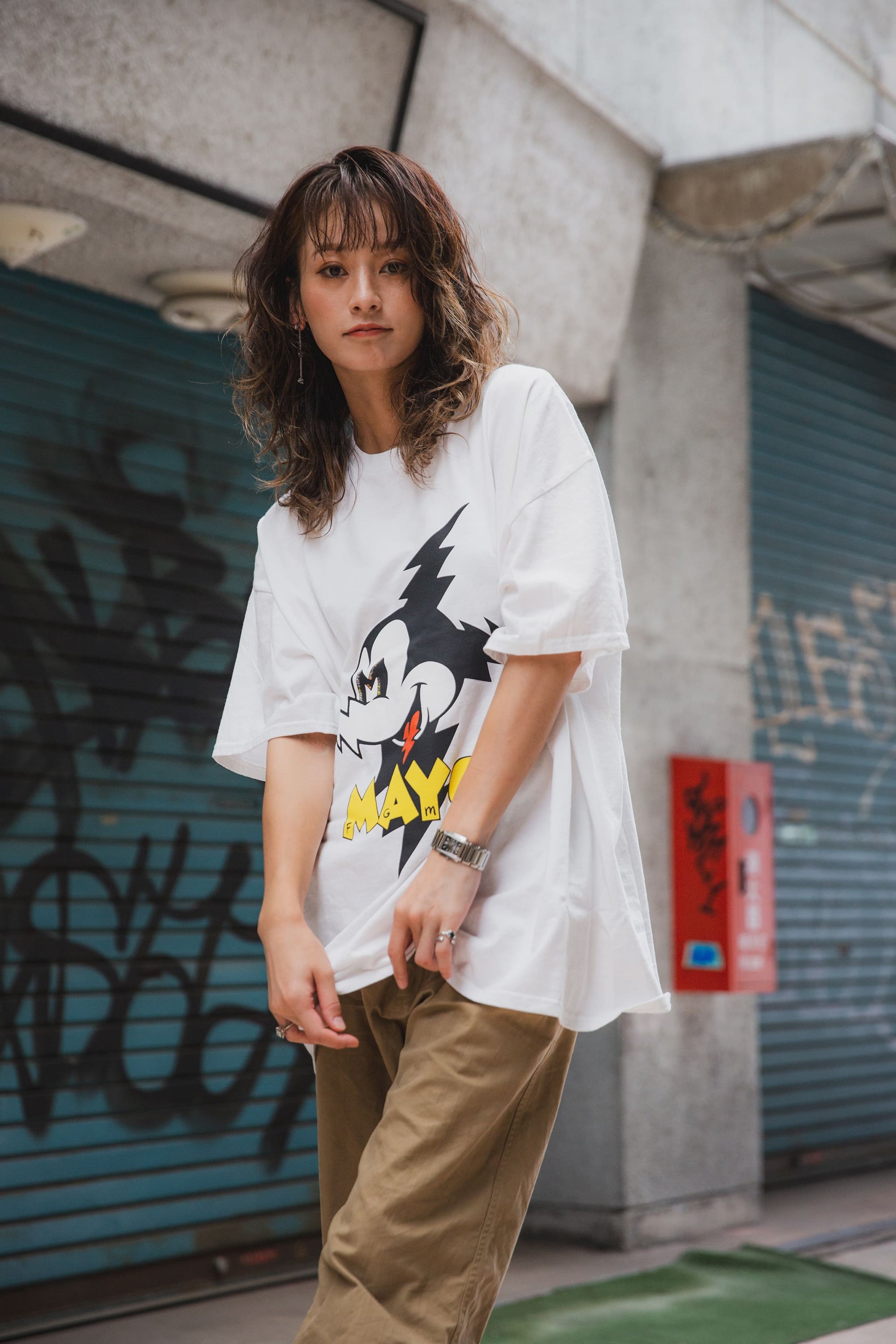 ELECTRICAL MOUSE PRINT SHORT SLEEVE TEE