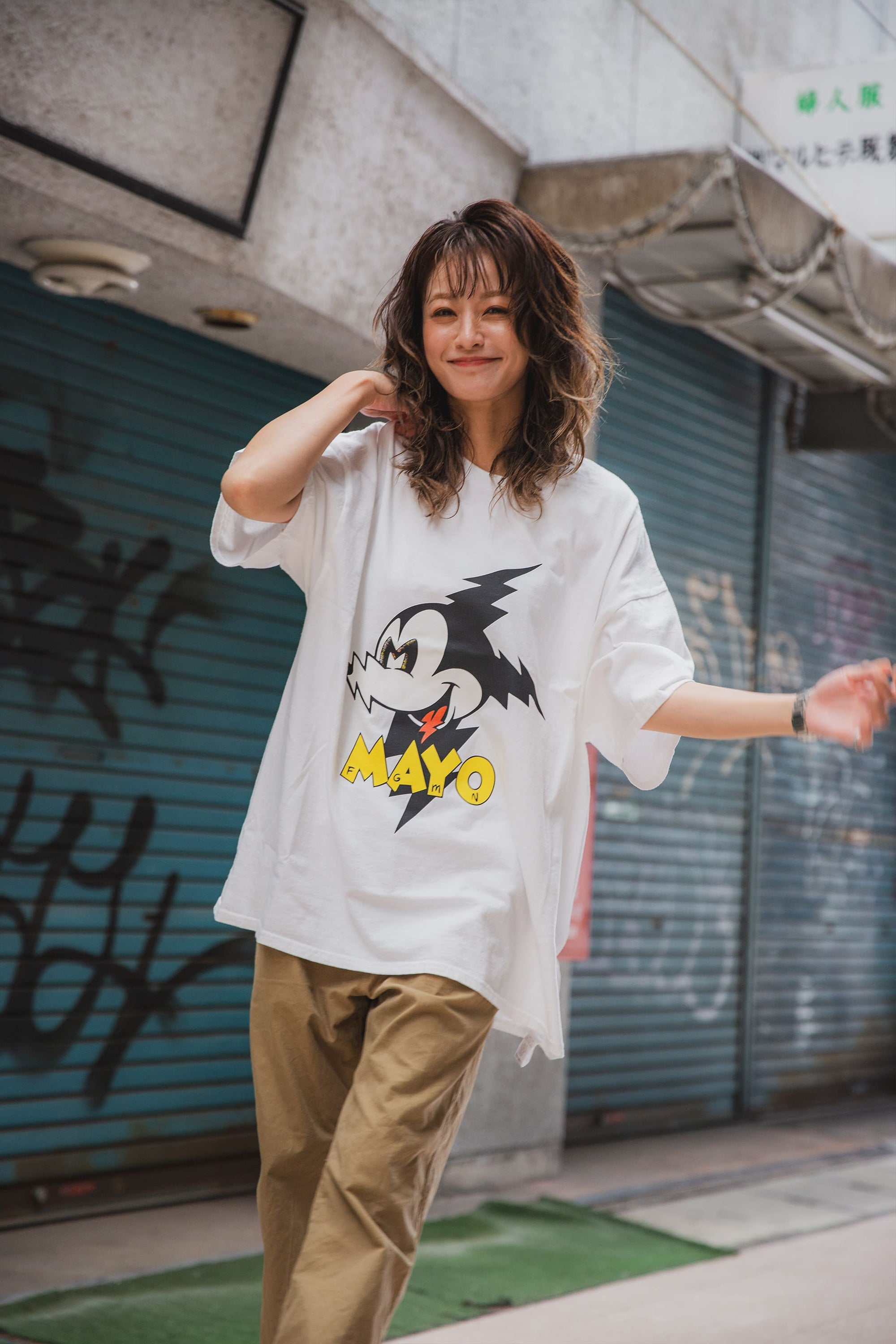 ELECTRICAL MOUSE PRINT SHORT SLEEVE TEE