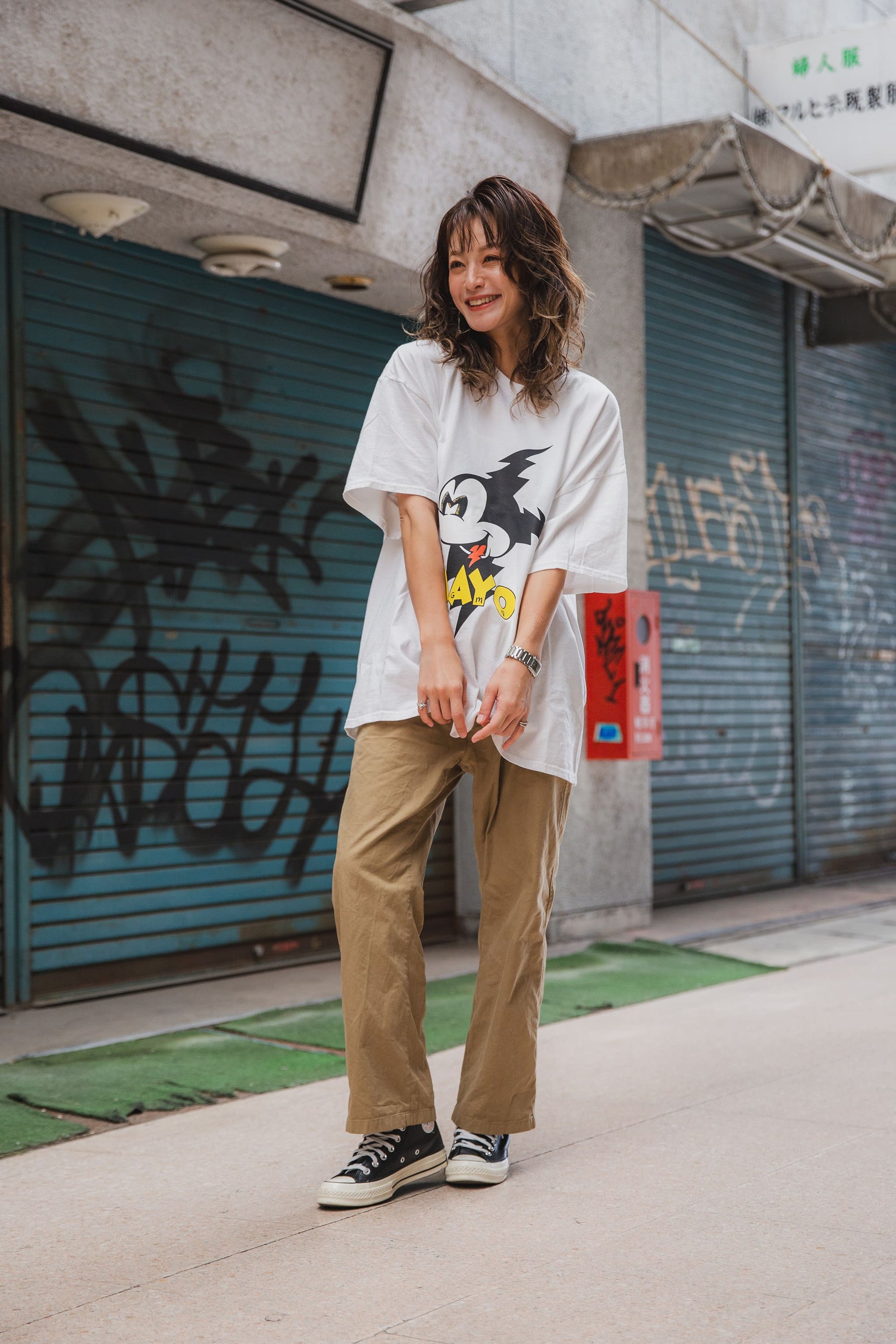 ELECTRICAL MOUSE PRINT SHORT SLEEVE TEE