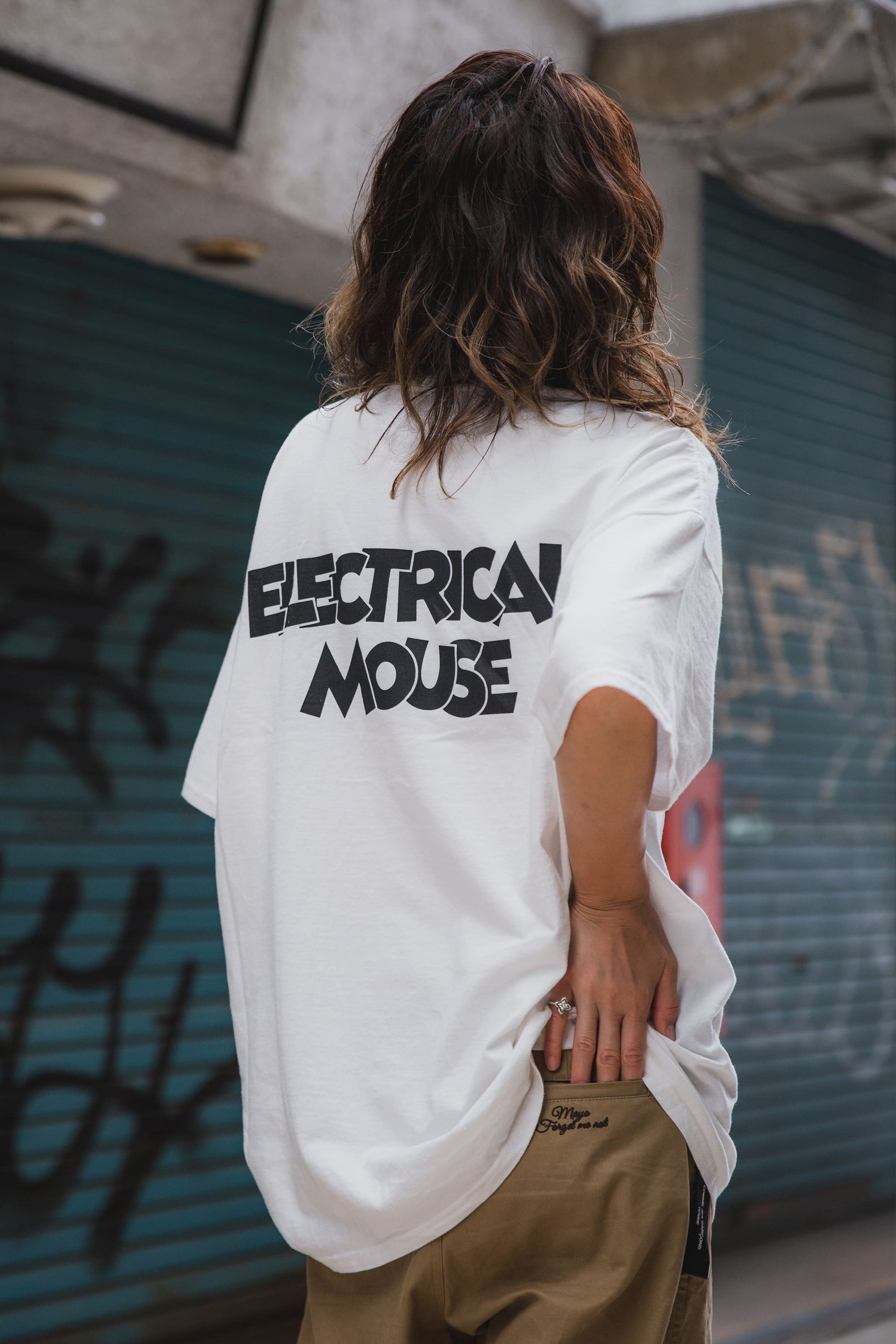 ELECTRICAL MOUSE PRINT SHORT SLEEVE TEE