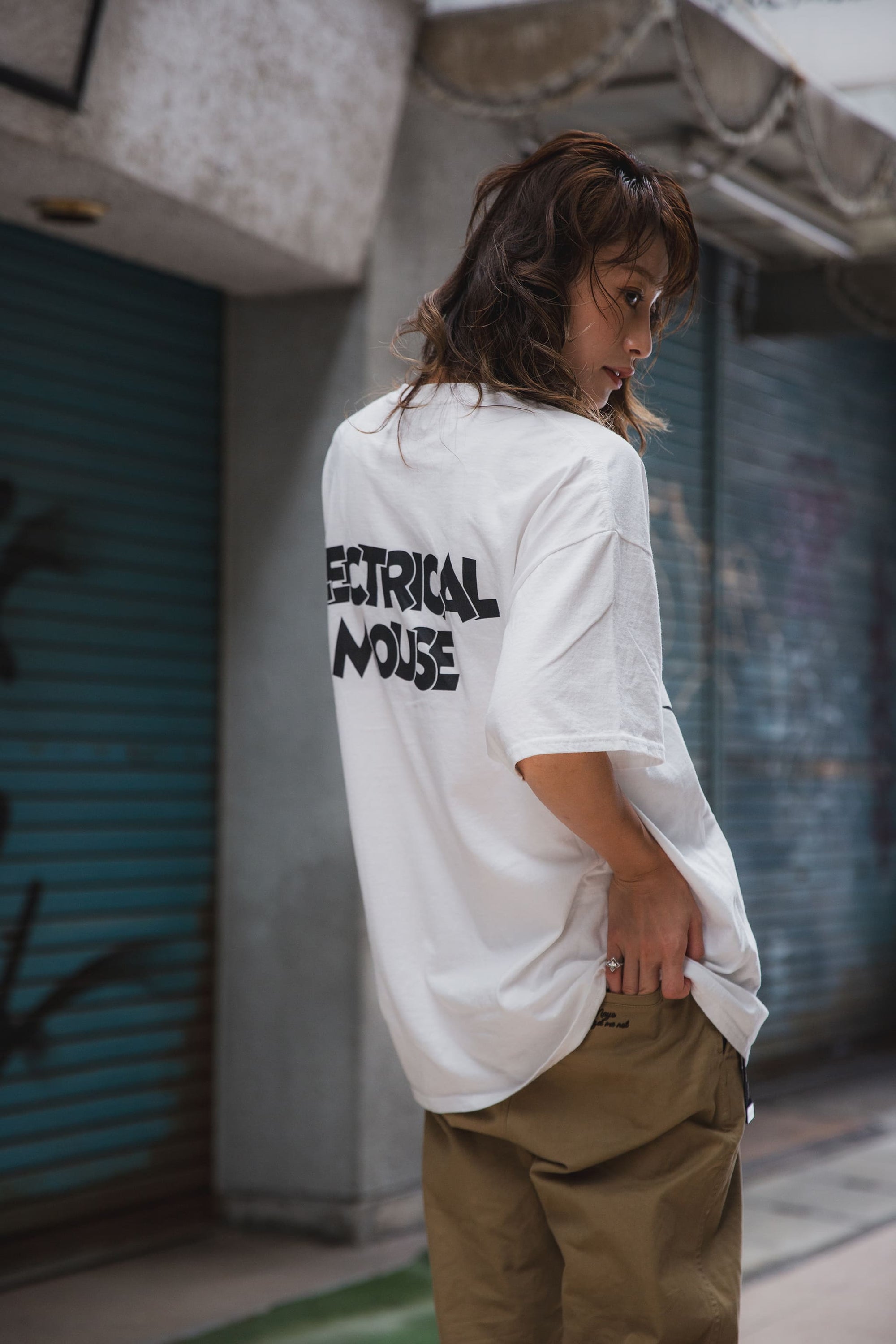 ELECTRICAL MOUSE PRINT SHORT SLEEVE TEE