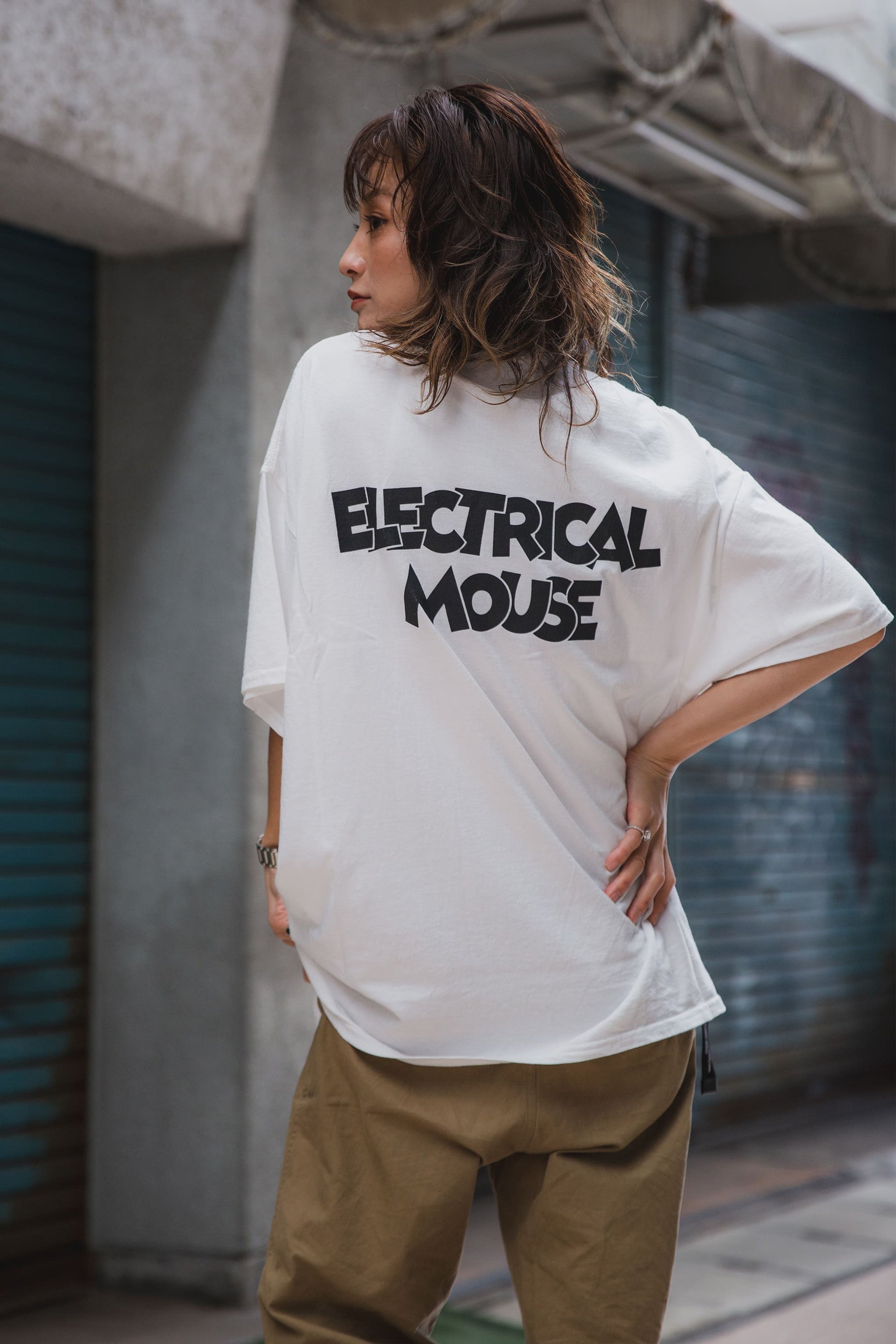 ELECTRICAL MOUSE PRINT SHORT SLEEVE TEE
