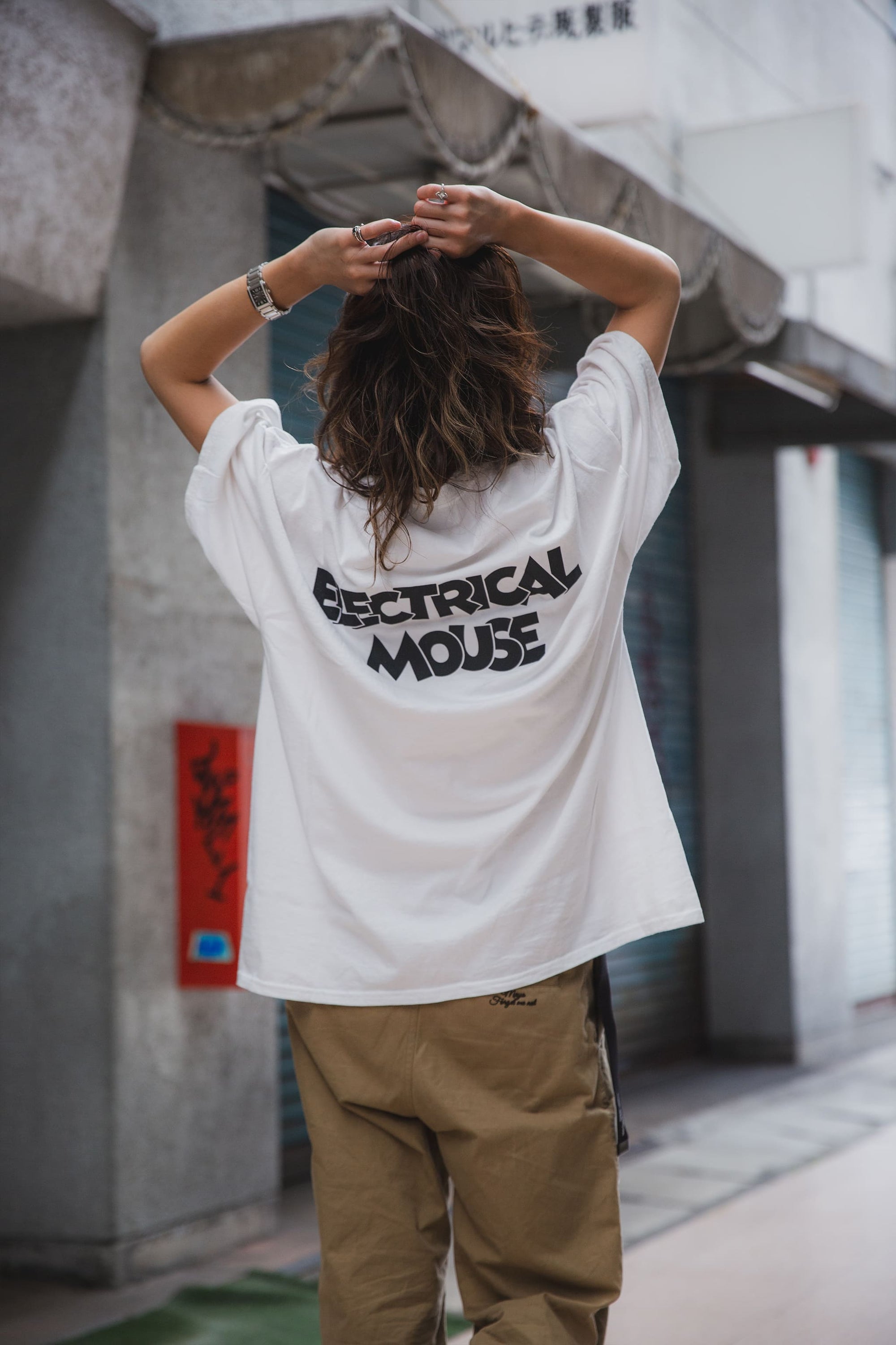 ELECTRICAL MOUSE PRINT SHORT SLEEVE TEE