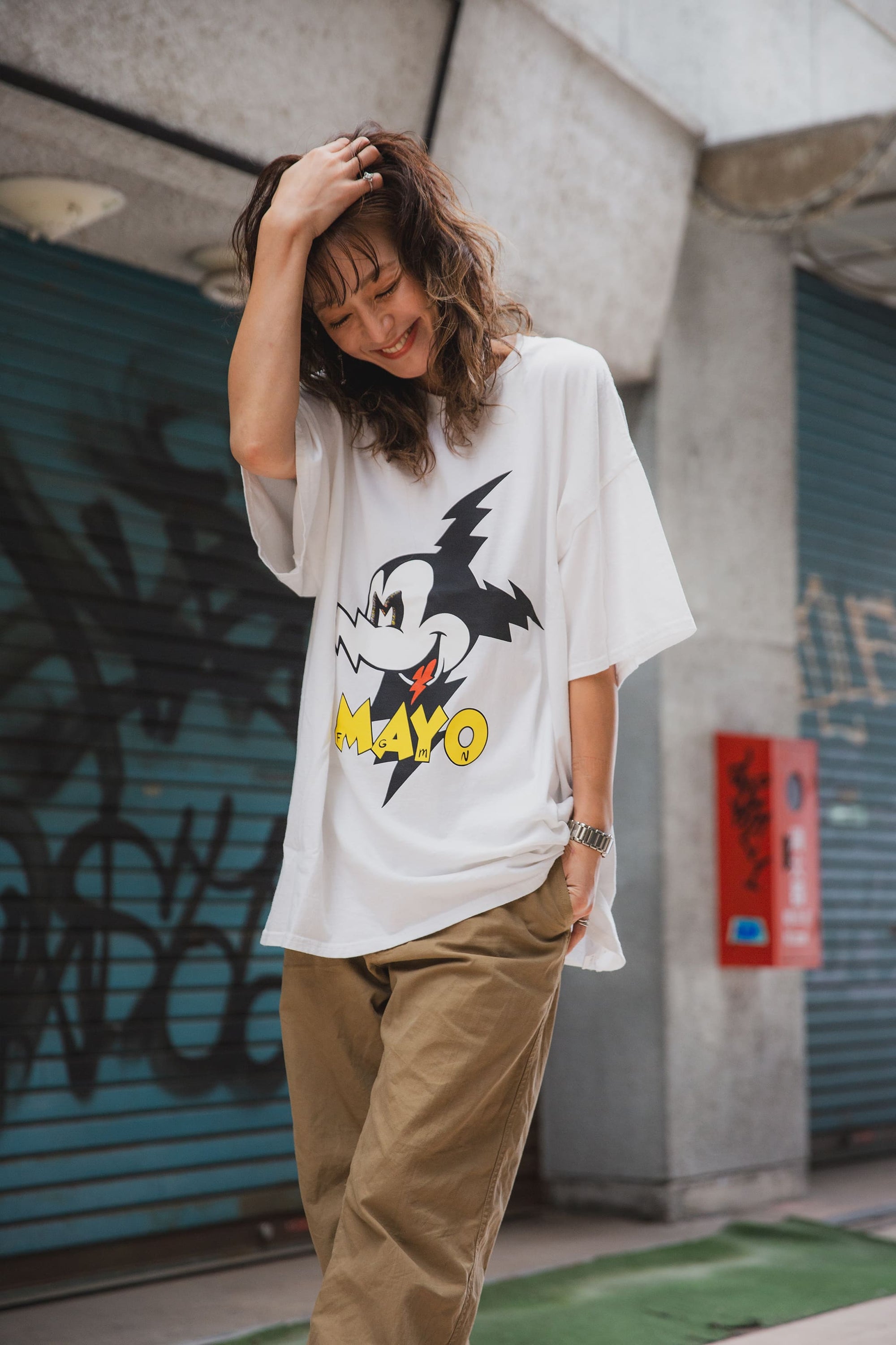 ELECTRICAL MOUSE PRINT SHORT SLEEVE TEE