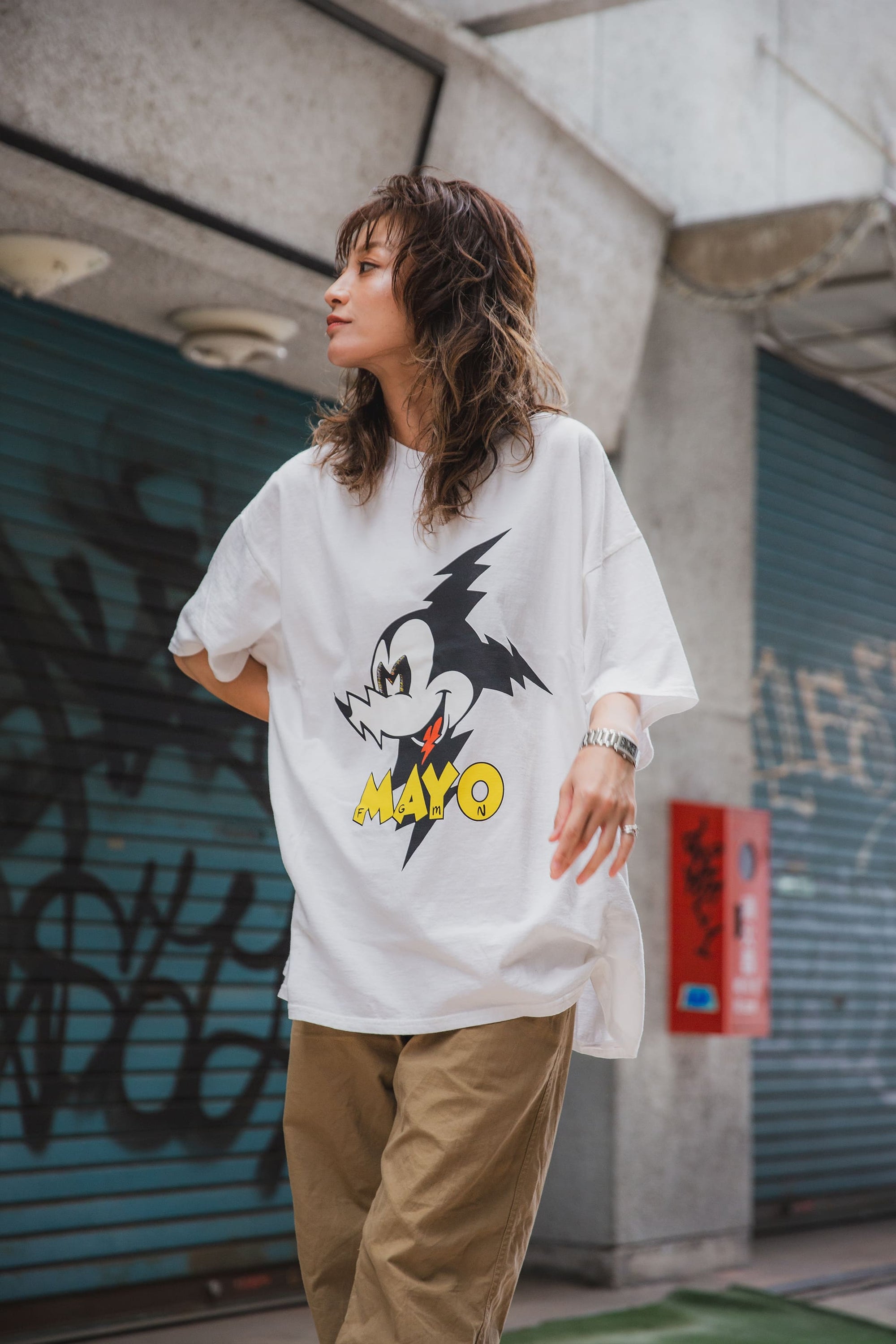 ELECTRICAL MOUSE PRINT SHORT SLEEVE TEE