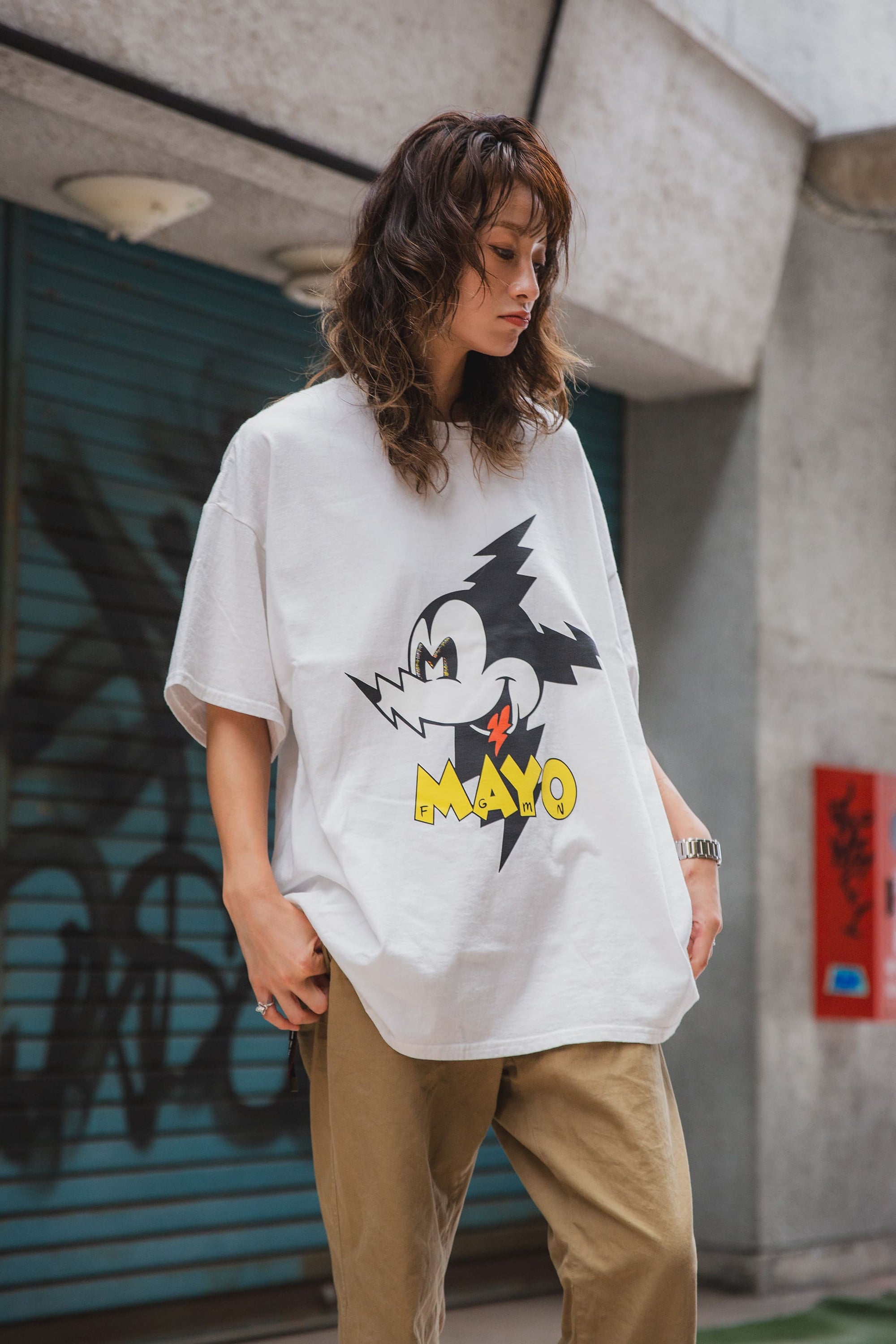 ELECTRICAL MOUSE PRINT SHORT SLEEVE TEE