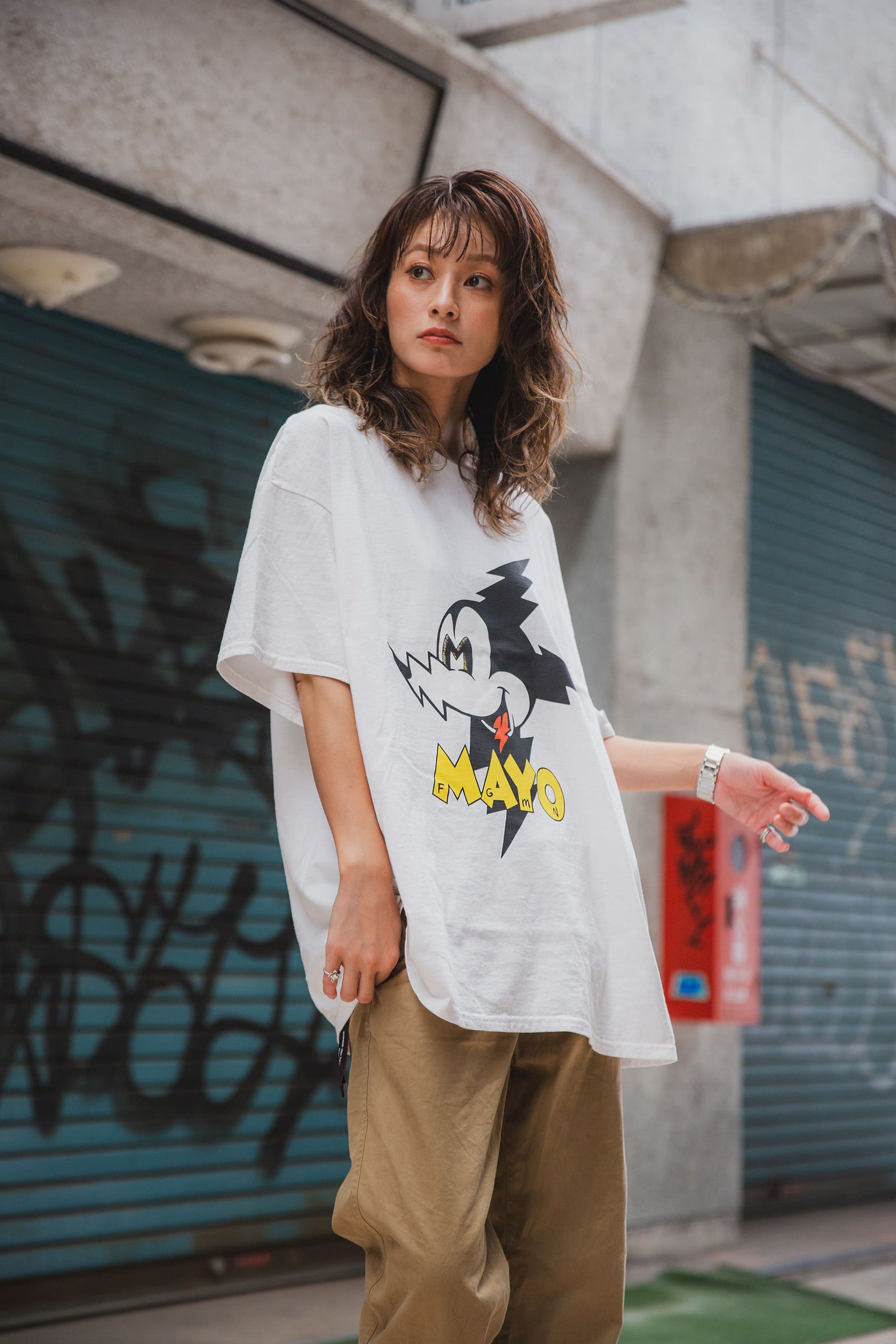 ELECTRICAL MOUSE PRINT SHORT SLEEVE TEE