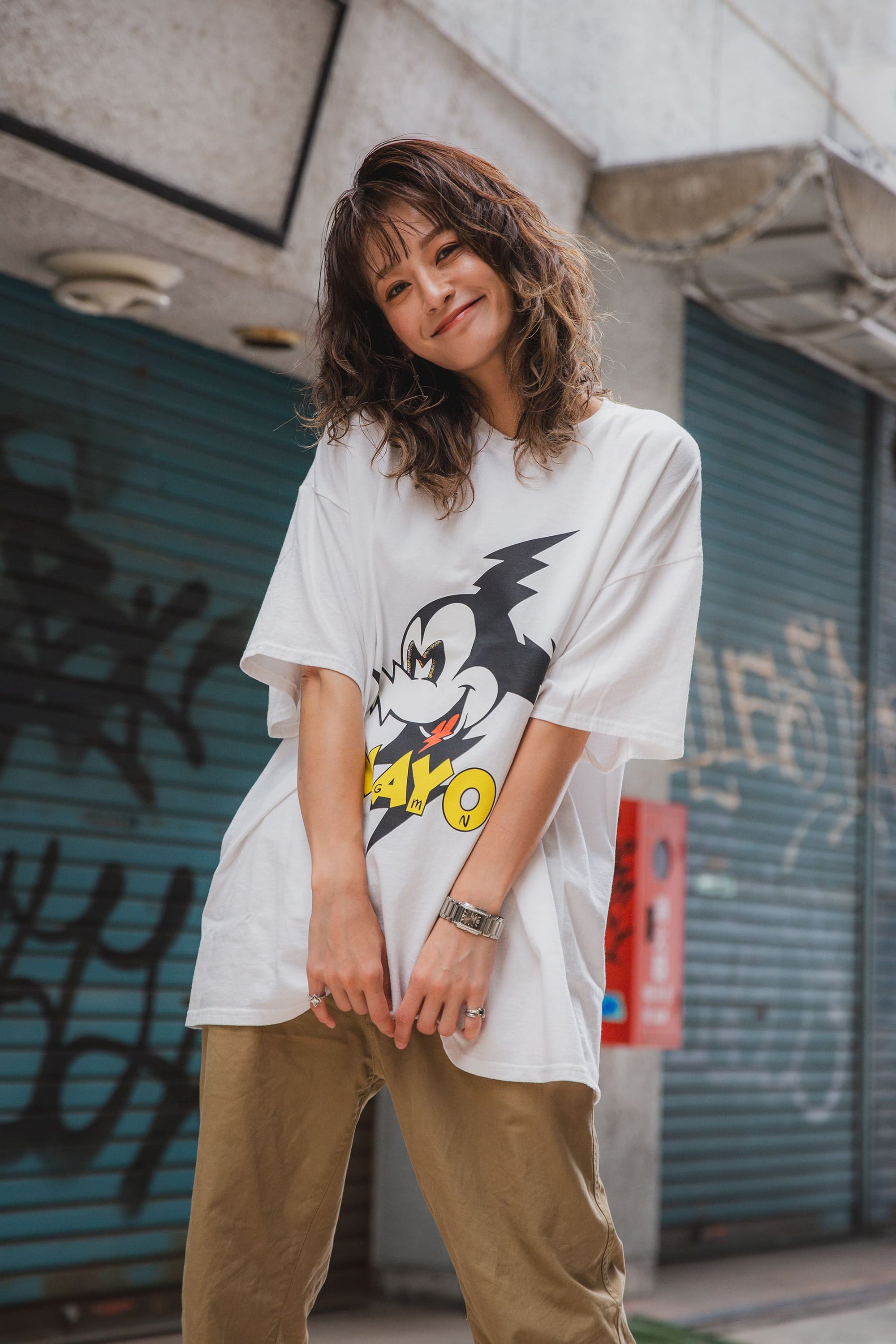 ELECTRICAL MOUSE PRINT SHORT SLEEVE TEE