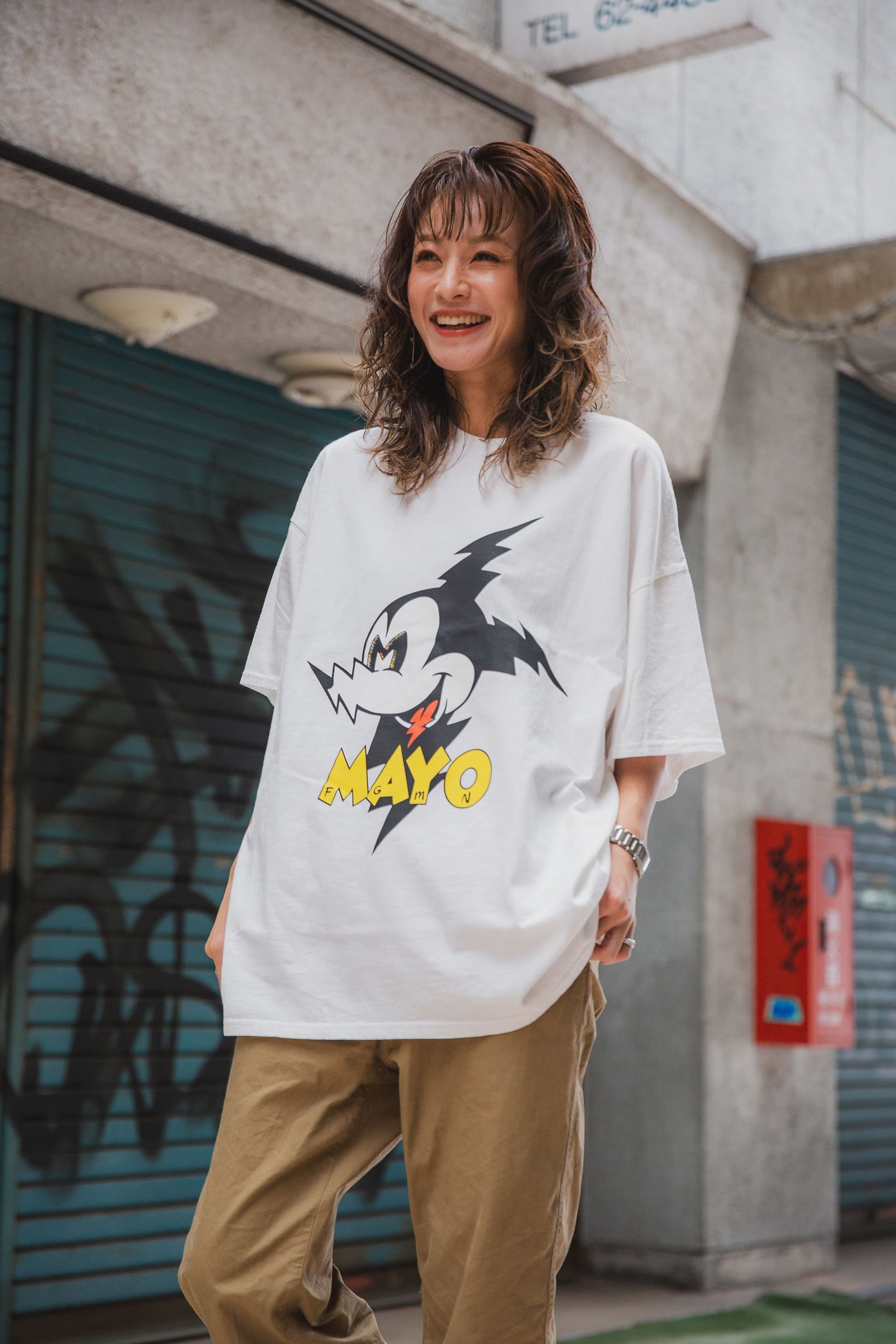 ELECTRICAL MOUSE PRINT SHORT SLEEVE TEE