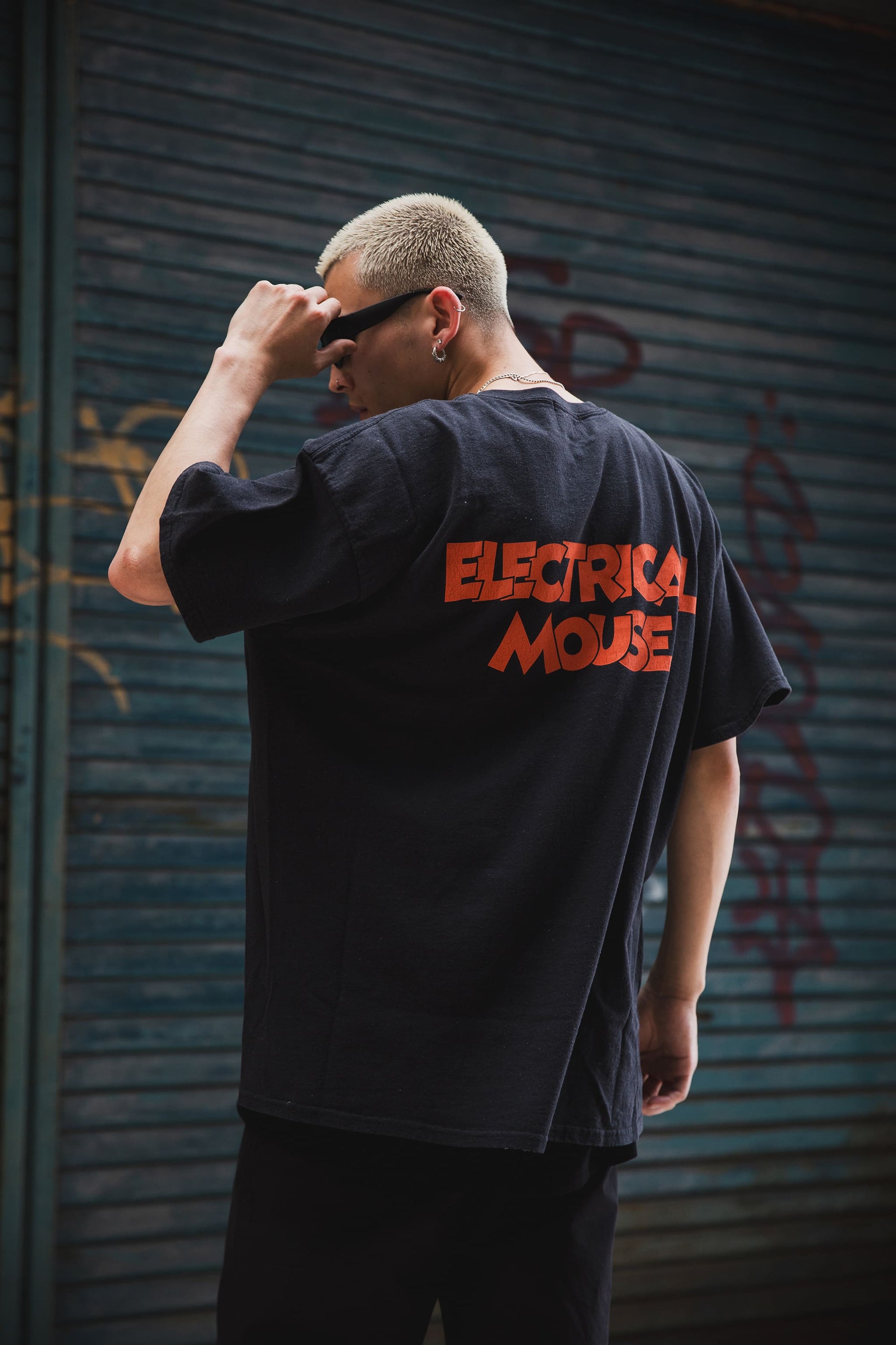 ELECTRICAL MOUSE PRINT SHORT SLEEVE TEE