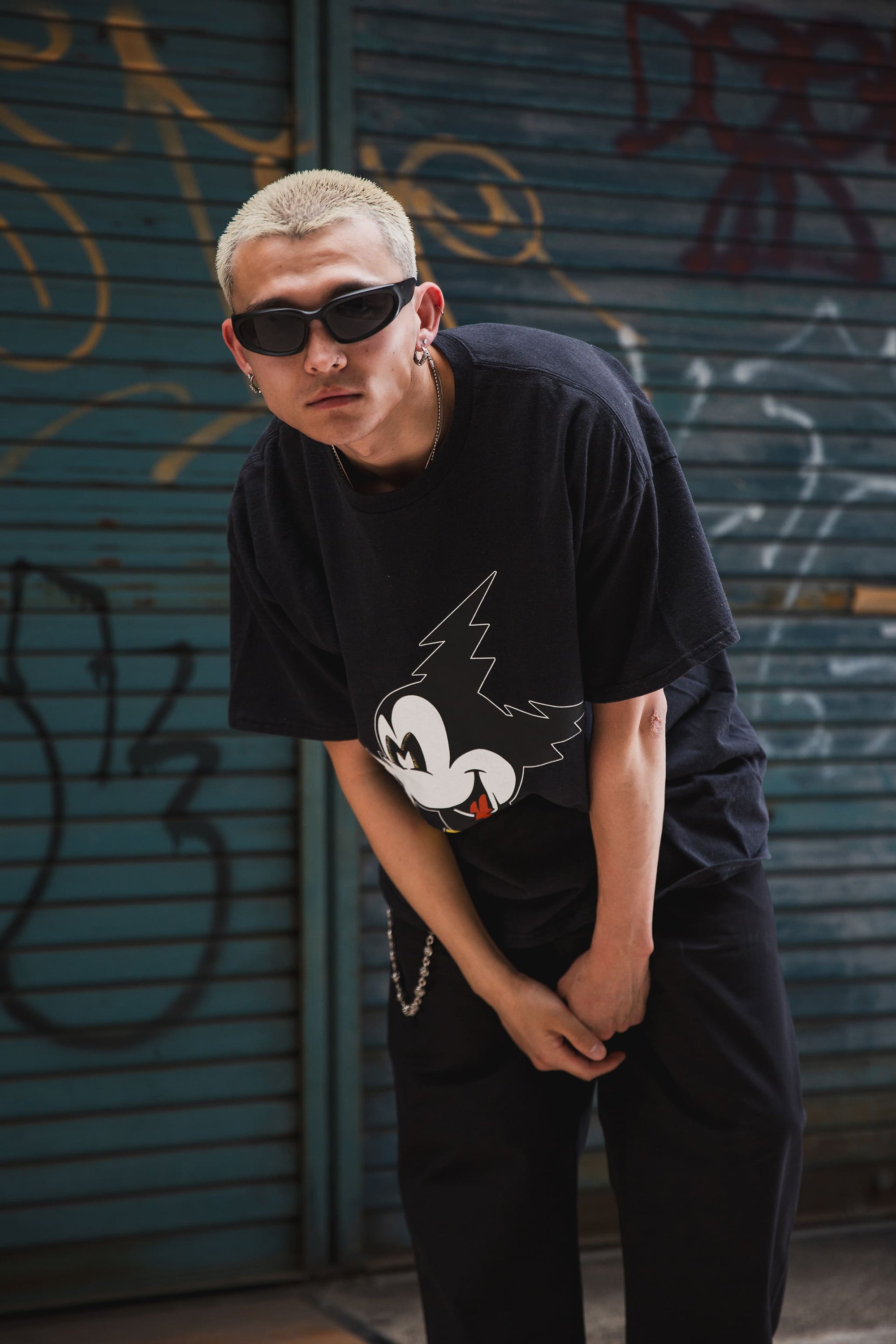 ELECTRICAL MOUSE PRINT SHORT SLEEVE TEE