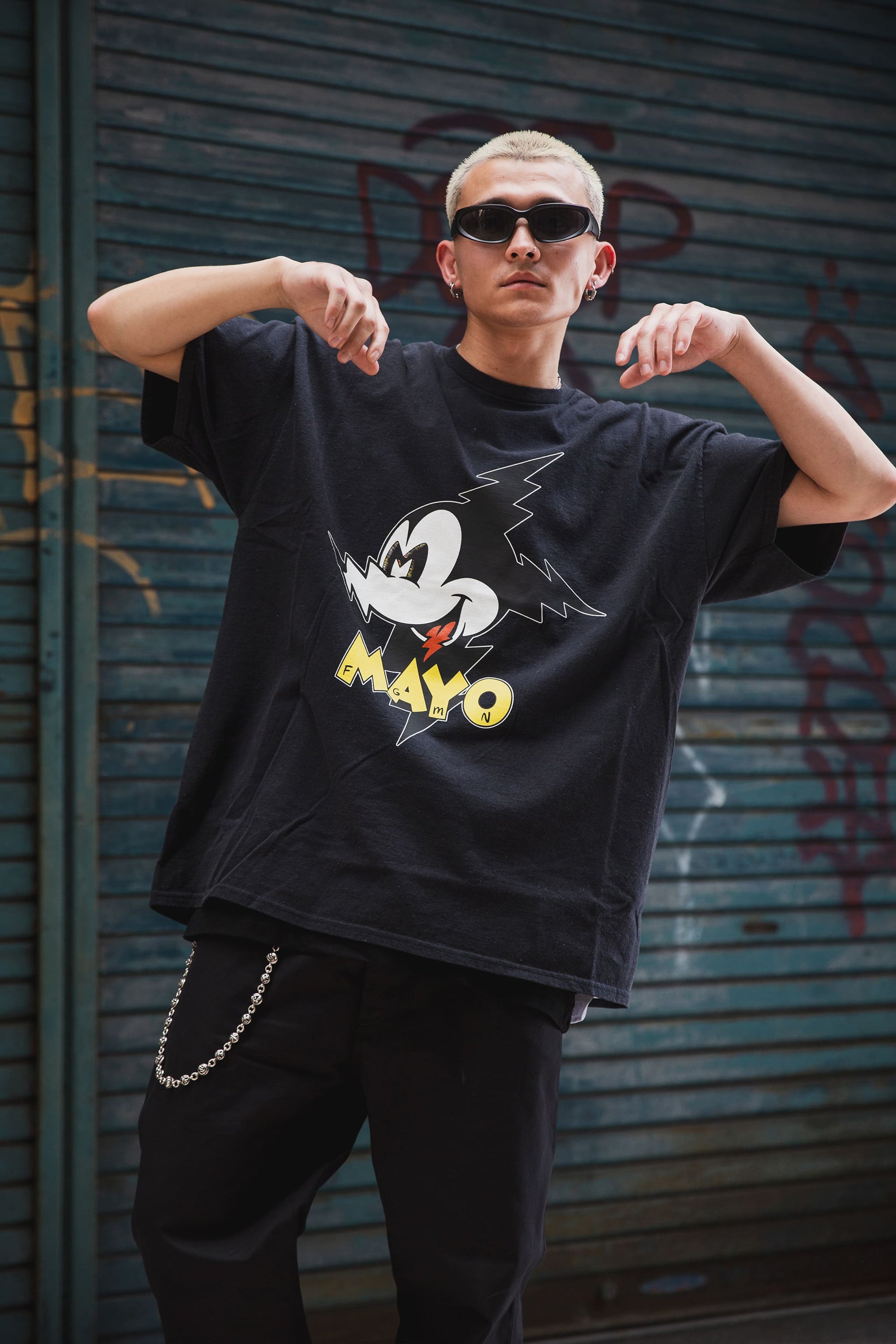 ELECTRICAL MOUSE PRINT SHORT SLEEVE TEE