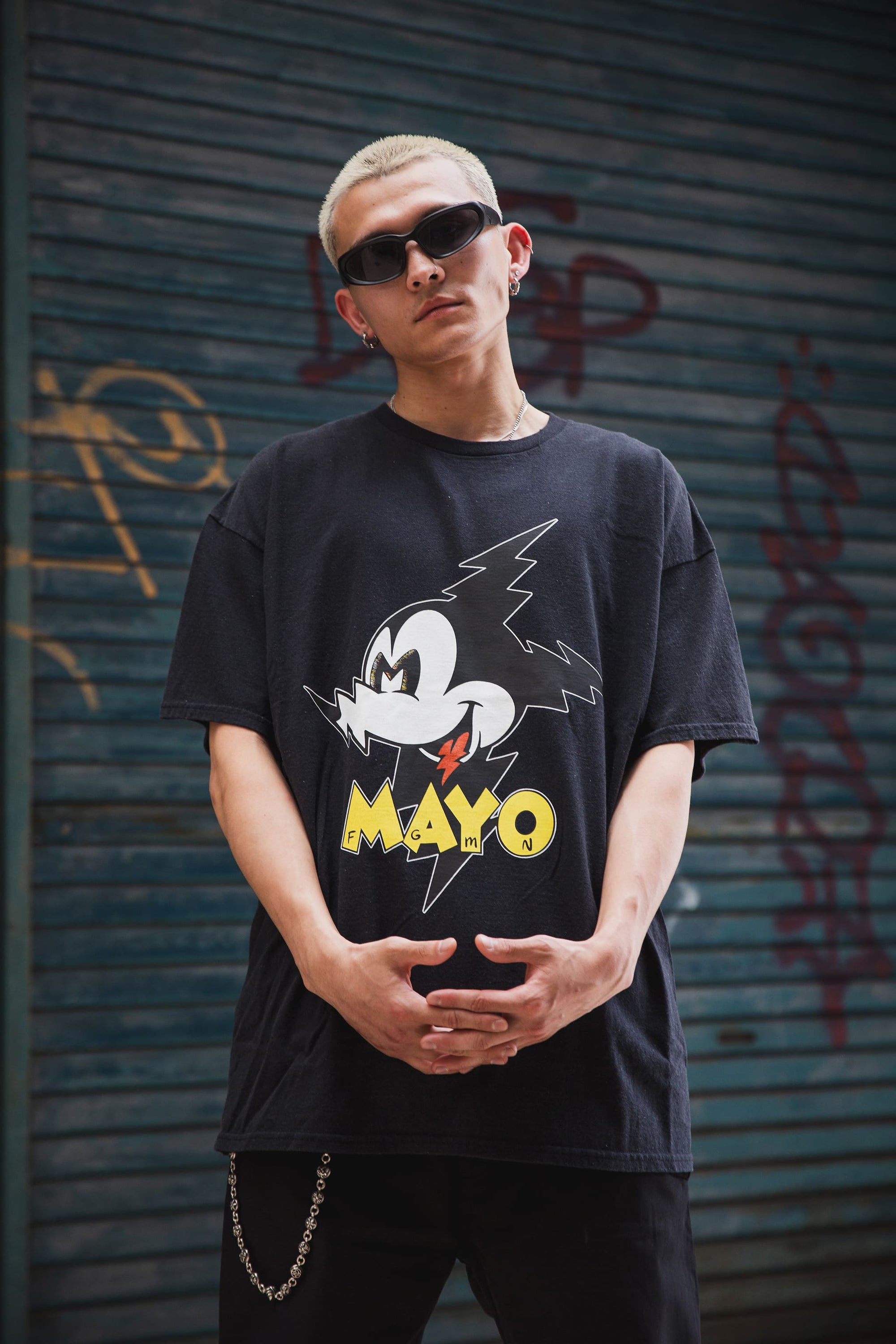 ELECTRICAL MOUSE PRINT SHORT SLEEVE TEE