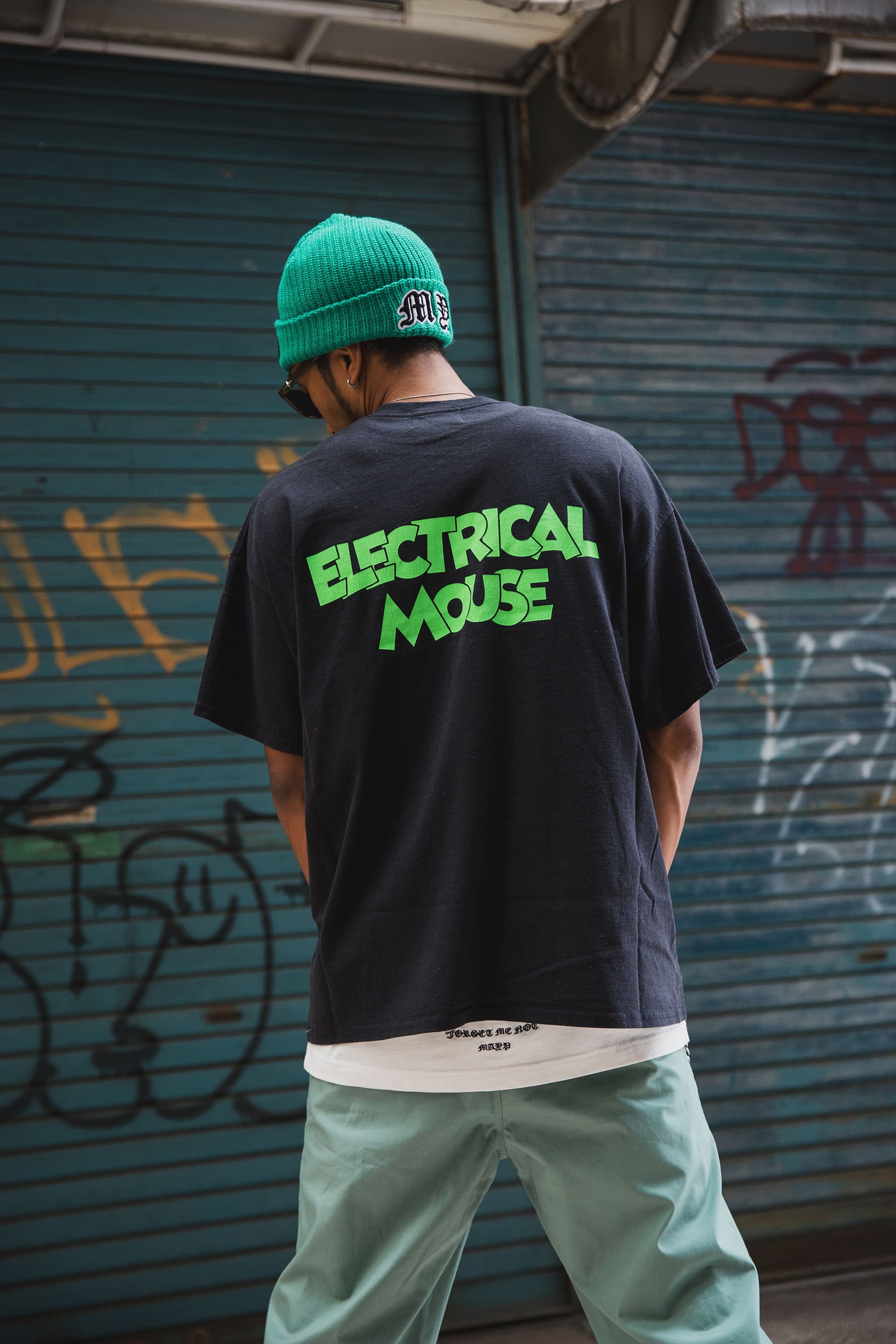 ELECTRICAL MOUSE PRINT SHORT SLEEVE TEE