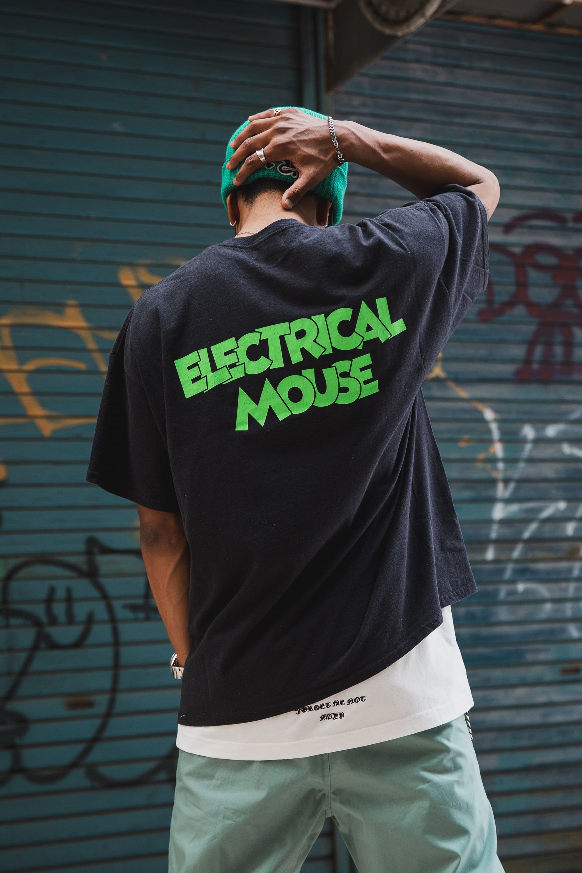 ELECTRICAL MOUSE PRINT SHORT SLEEVE TEE