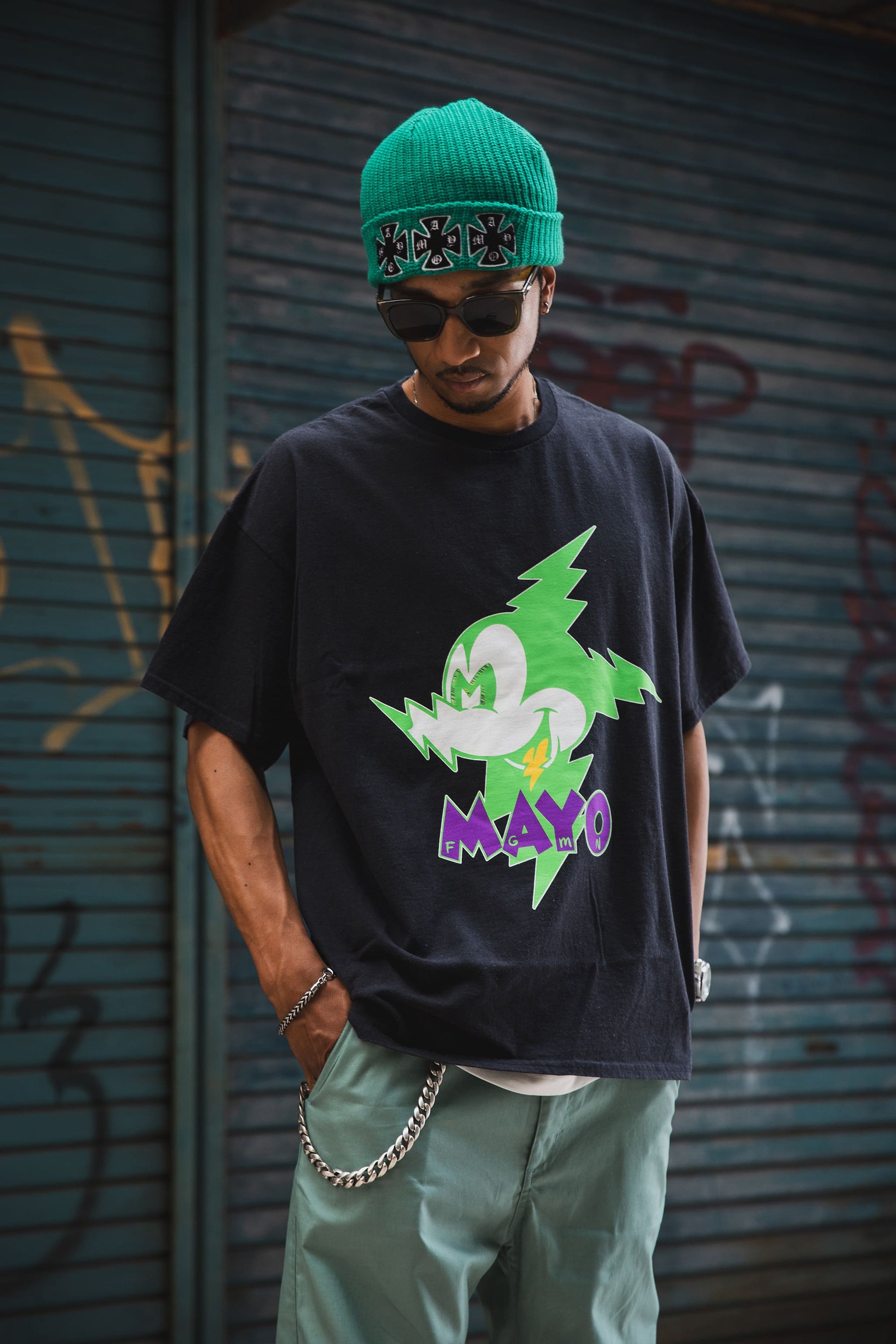 ELECTRICAL MOUSE PRINT SHORT SLEEVE TEE