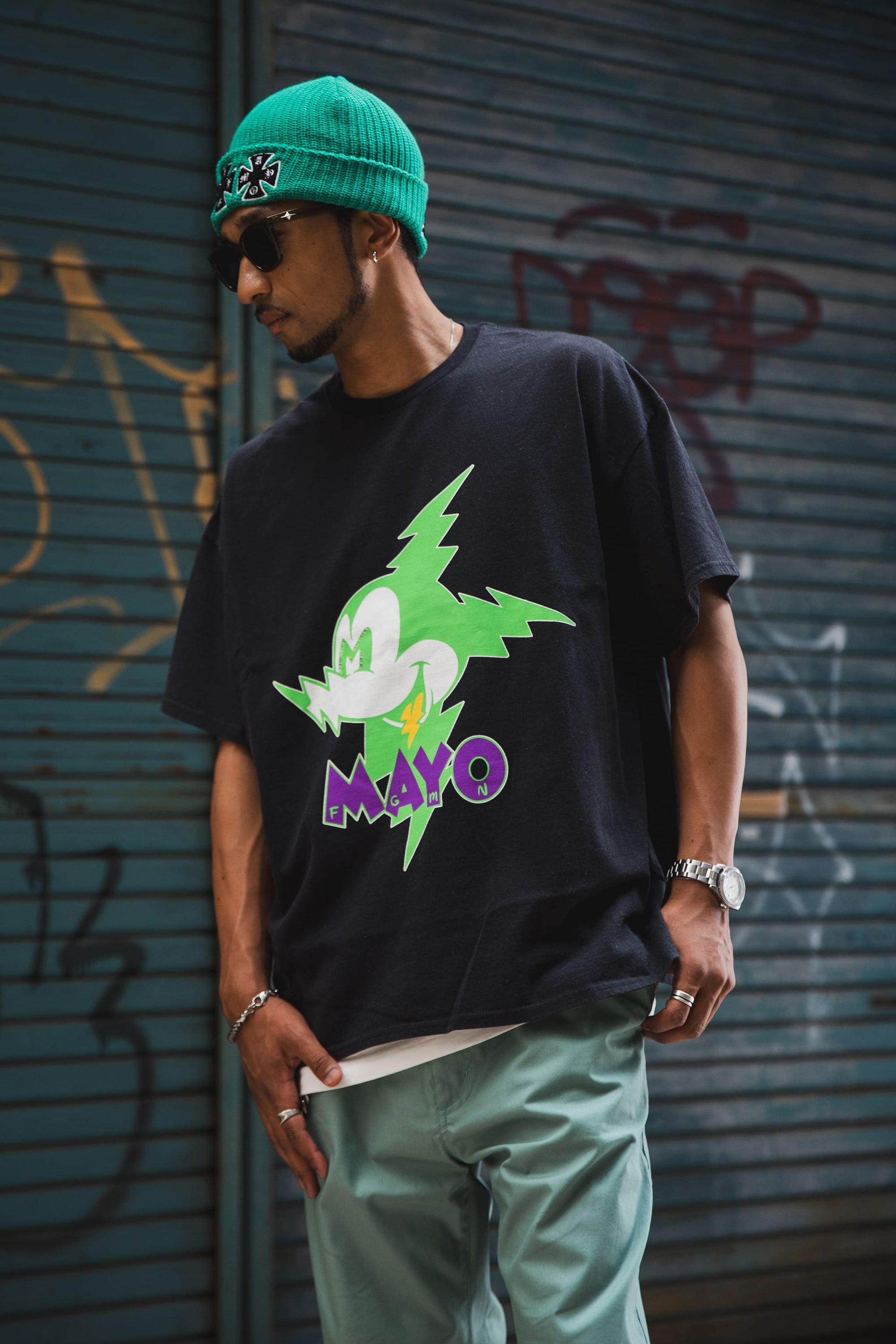 ELECTRICAL MOUSE PRINT SHORT SLEEVE TEE