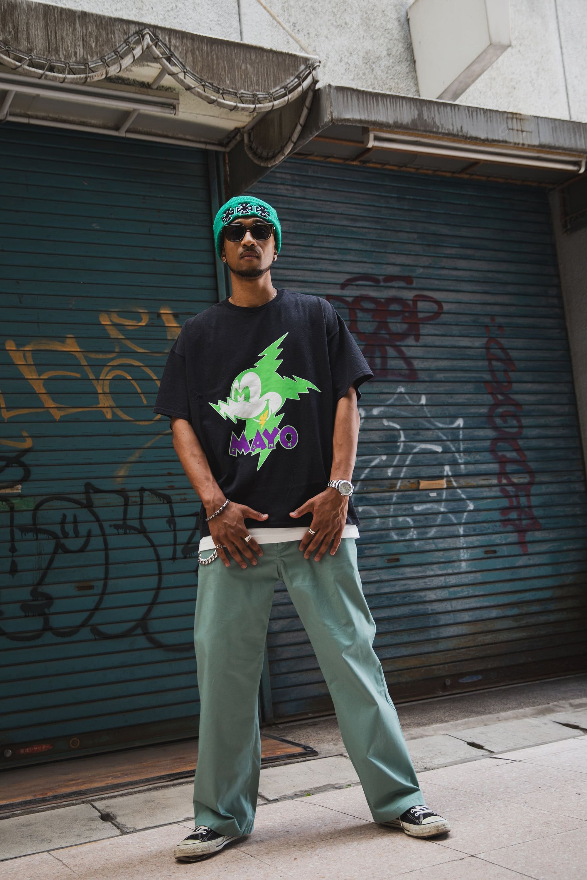 ELECTRICAL MOUSE PRINT SHORT SLEEVE TEE