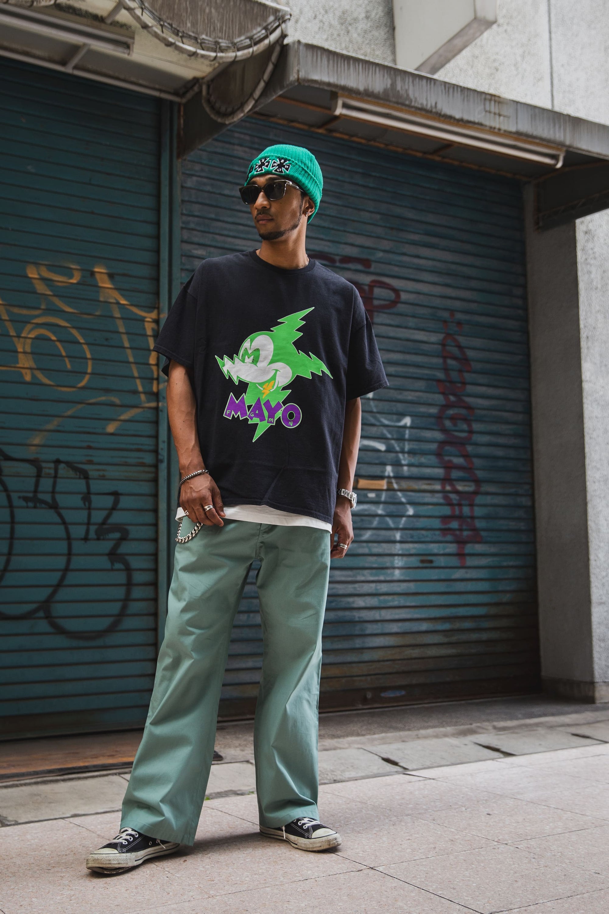 ELECTRICAL MOUSE PRINT SHORT SLEEVE TEE