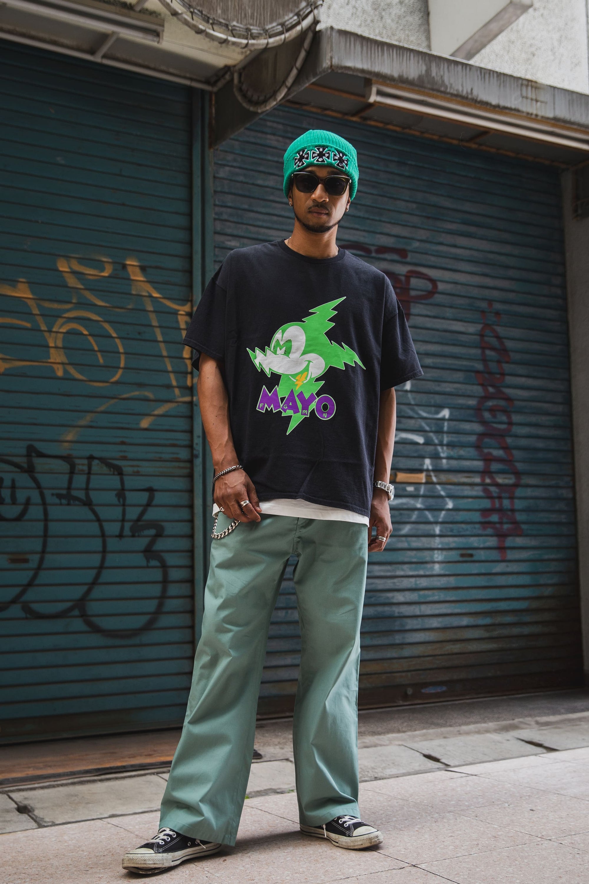 ELECTRICAL MOUSE PRINT SHORT SLEEVE TEE