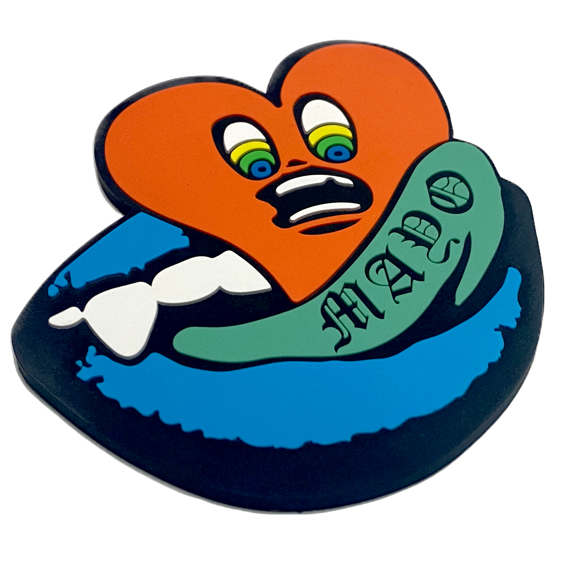 MAYO HEART RIP RUBBER COASTER