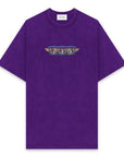 FORGET ME NOT JESUS PRINT Short Sleeve Tee - FADE PURPLE