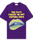 MAYO FORGET ME NOT PICTURE SHOW PRINT Short Sleeve Tee - FADE PURPLE