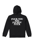 【KIDS】 F●CKIN F●CK PRINT  HOODIE - BLACK