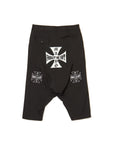 IRON CROSS EMBROIDERY SARROUEL PANTS
