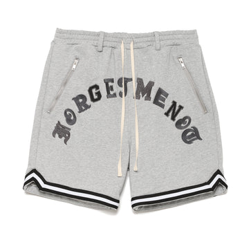 Forget Me Not Embroidery Sweat Shorts - GRAY