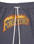 Forget Me Not Thunder Embroidery Shorts - NAVY