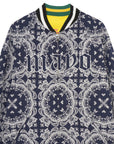 JESUS MAYO Paisley Embroidery Reversible Nylon Track Jacket - YELLOW×GREEN